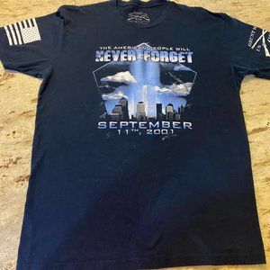 Grunt Style Never Forget 9/11 Shirt. Men's xl